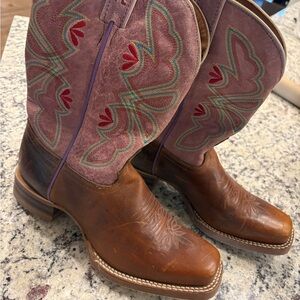 Tony Lama Boots with Embroidered Design